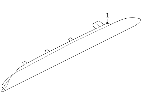 High Mounted Stop Lamp for 2010 Saab 9-3X #0