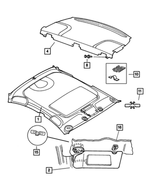 TJ04TL2AD - : Headliner for Dodge: Intrepid Image