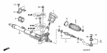 53434SNAA01 - Chassis: CLIP, STEERING TIE ROD for Honda Image