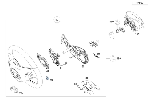 Steering Wheel and Steering Wheel Lock for 2016 Mercedes-Benz S550e #0