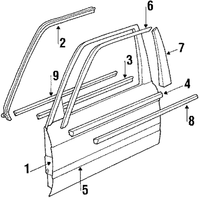 41511965024 - Body: Door Shell for BMW Image