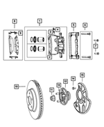 R5137670AB - Brakes: Disc Brake Caliper Assembly, Remanufactured, Left for Mopar Image image