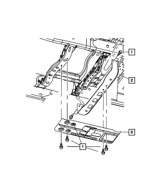 6507342AA - Front Suspension &amp; Drive: Screw, Mounting for Mopar Image