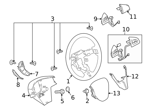 Steering Wheel & Trim for 2015 Mazda 5 #0