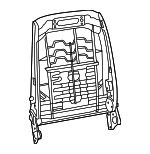 68159137AA - Body: Seat Back Frame for Mopar Image