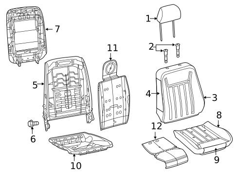 Front Seat Components for 2014 Chrysler 300 #3