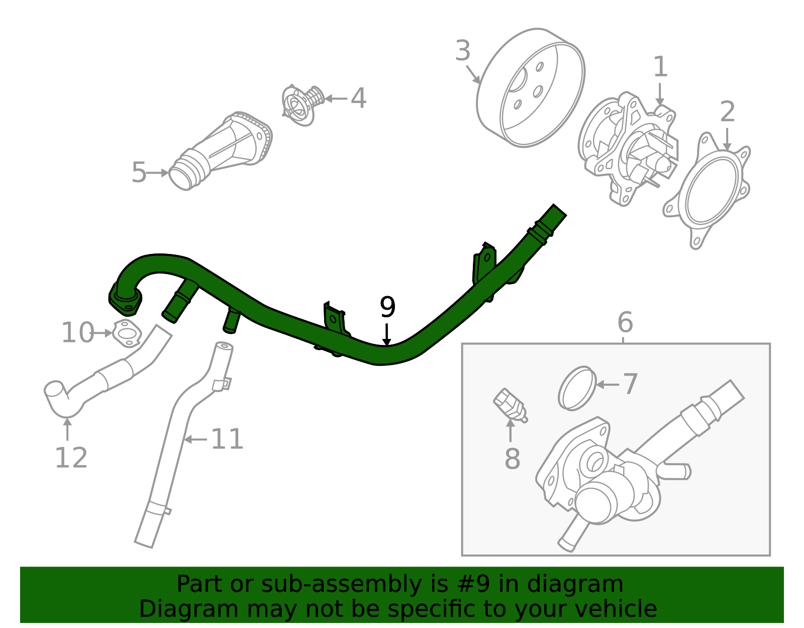 2020-2024 Kia Pipe 25457-2B711 | TascaParts.com