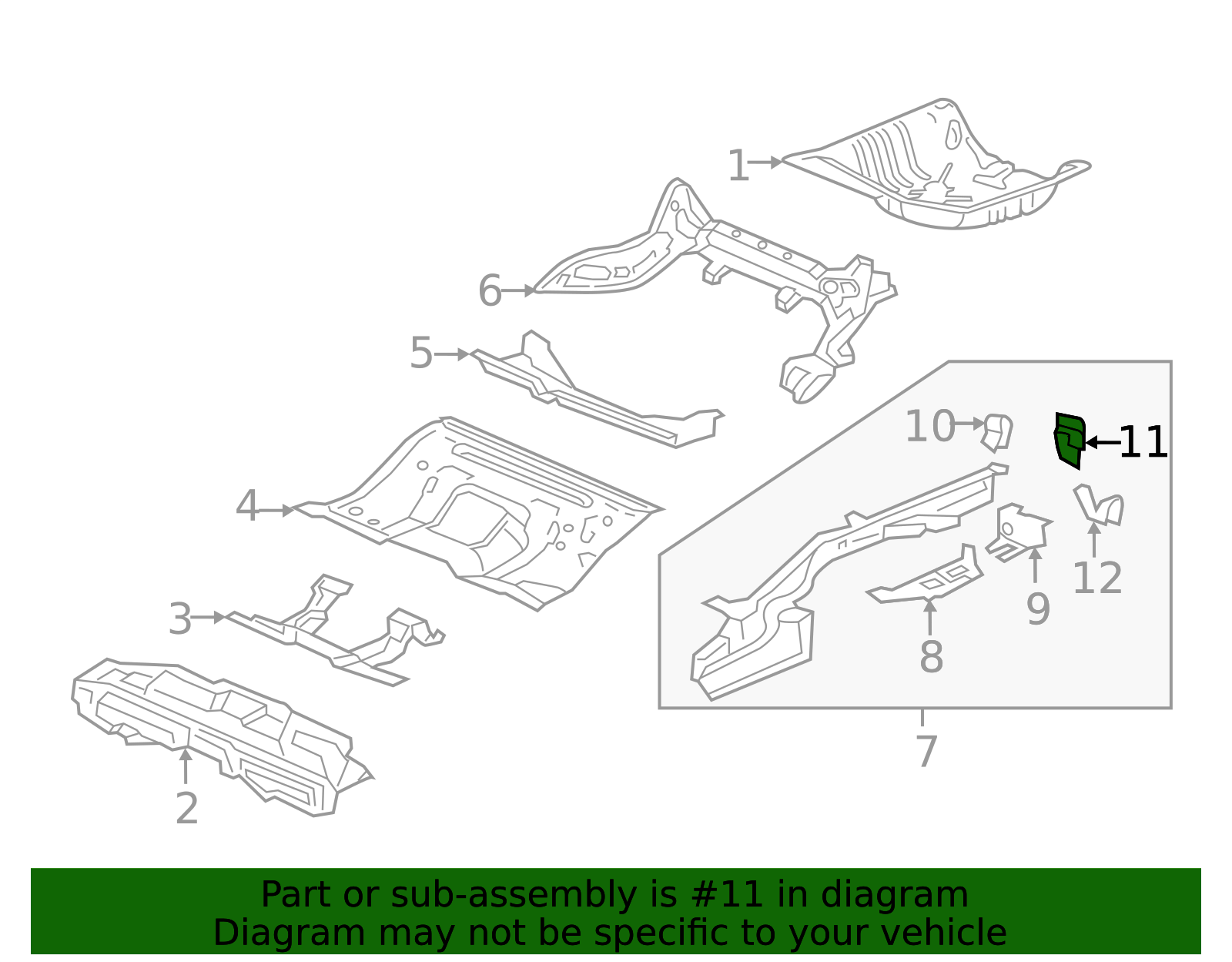 65619-TBA-305ZZ - Frame Rail End 2016-2025 Honda | Honda Parts Online