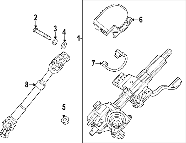 56400AA000 - : Steering Shaft for Kia Image