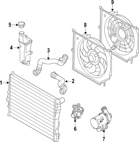 Radiator & Components for 2008 BMW Z4 #1
