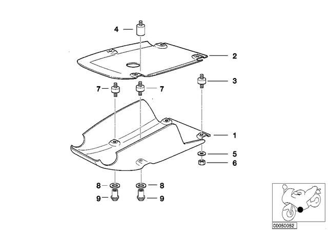 11111342936 - : Exterior Engine Protection Part for BMW-Motorrad Image