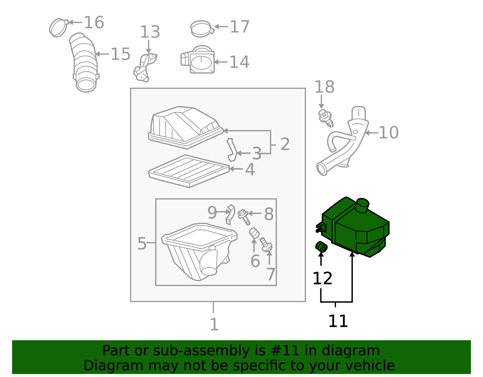 2000-2006 Nissan Sentra Engine Air Intake Resonator 16585-4Z101 ...
