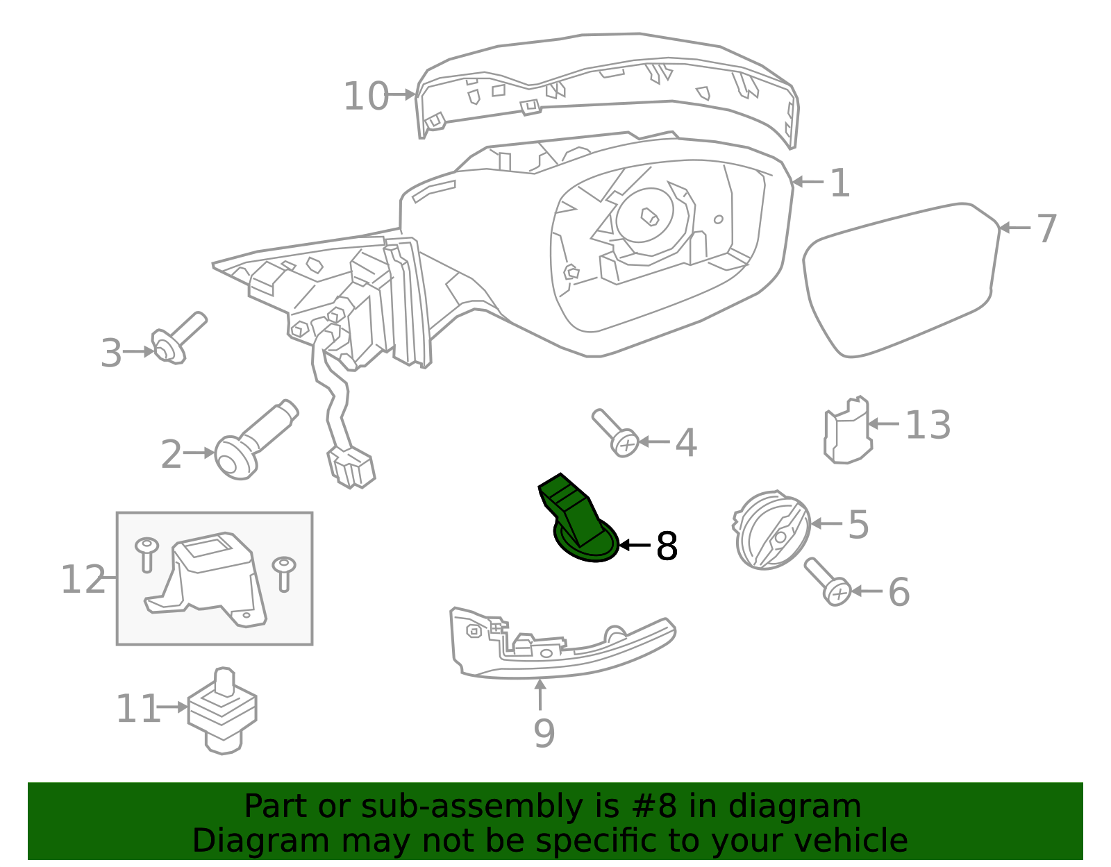 2020-2023 Land Rover Range Rover Evoque Puddle Lamp LR114756 | OEM ...