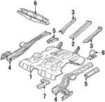 90492404 - Body: Reinforcement for Cadillac: Catera Image
