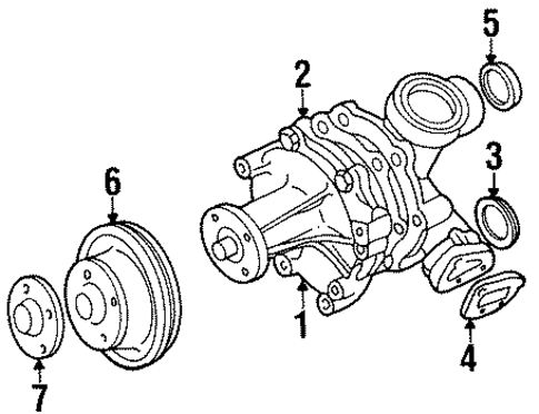 Water Pump for 1994 Ford Taurus #0