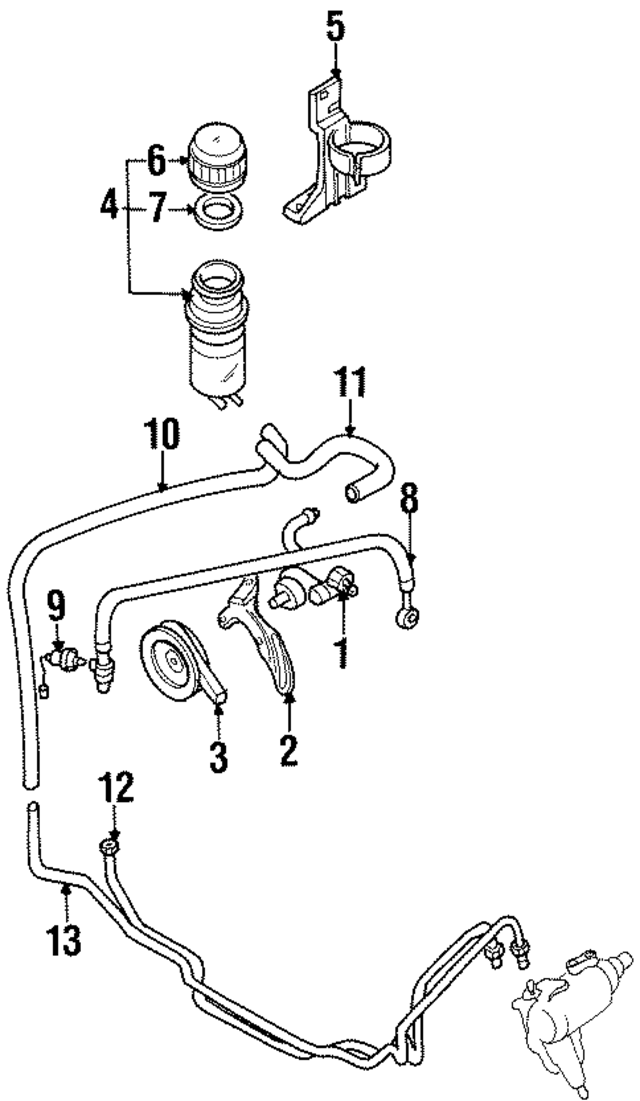 8971111170 - : Lower Press Hose for Acura Image