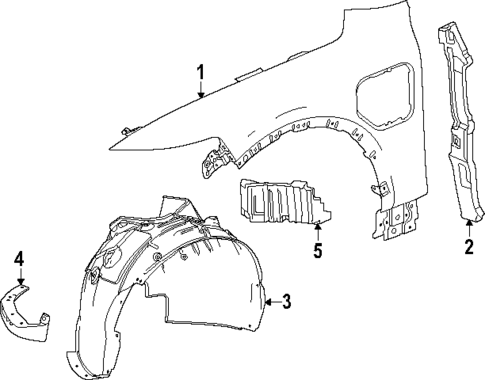 Fender & Components for 2025 Acura ZDX #0