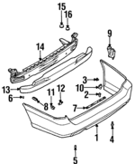 57721AC060 - : Energy Absorber for Subaru: Legacy Image