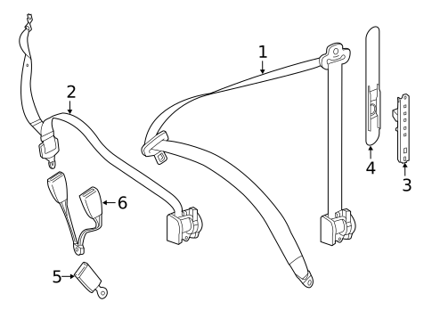 Seat Belt for 2009 Mercedes-Benz G 55 AMG&reg; #1