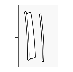 LR016338 - Body: Applique for Land Rover: LR3, LR4 Image