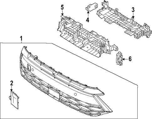 Grille & Components for 2025 Hyundai Sonata #0
