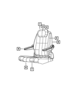 5QW82HL9AA - Interior Trim: Second Row Headrest for Mopar Image image