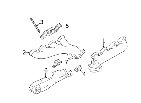 Exhaust Manifold for 2004 Lincoln Town Car #0
