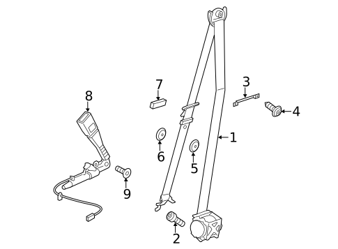 Seat Belt for 2021 BMW X4 #1