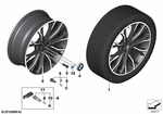 36116873943 - : Disk Wheel Light-Alloy Bla 36907113 for BMW Image