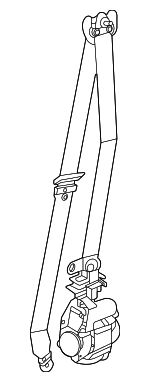 72118747216 - Electrical: Seat Belt Assembly for BMW: 330e, 330e xDrive, 430i Gran Coupe, 430i xDrive Gran Coupe, i4, M3, M440i Gran Coupe, M440i xDrive Gran Coupe Image