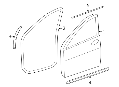 Door & Components for 2011 Mercedes-Benz R 350 #0