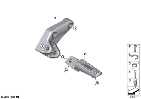 Footrests for 2024 BMW-Motorrad CE #2