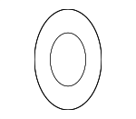 995641400 - Engine: Drain Plug Gasket for Mazda: 2, 3, 323, 5, 6, 626, 929, B2000, B2200, B2600, CX-3, CX-30, CX-5, CX-50, CX-7, CX-70, CX-9, CX-90, GLC, Miata, Millenia, MPV, MX-3, MX-5 Miata, MX-6, Protege, Protege5, RX-7, RX-8 Image