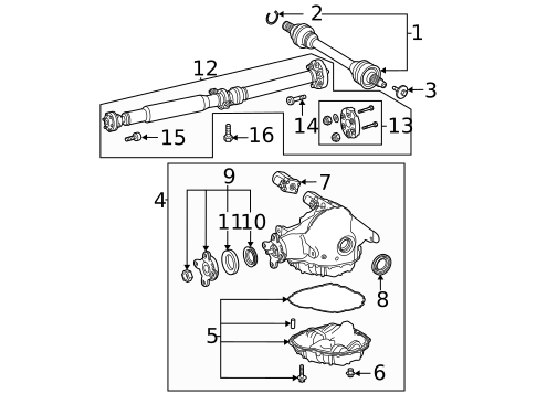 Axle & Differential for 2025 Mercedes-Benz GLE63 AMG S #0