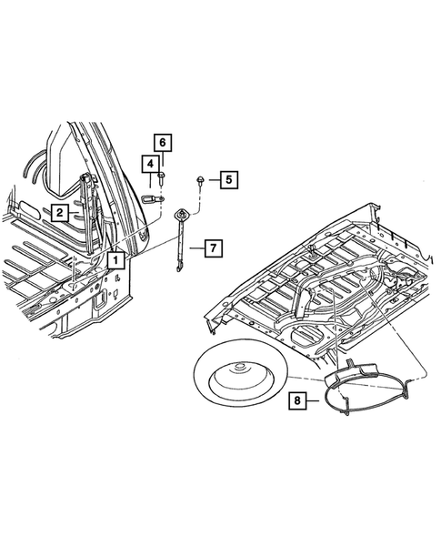 Jack Stowage for 2010 Chrysler PT Cruiser #0