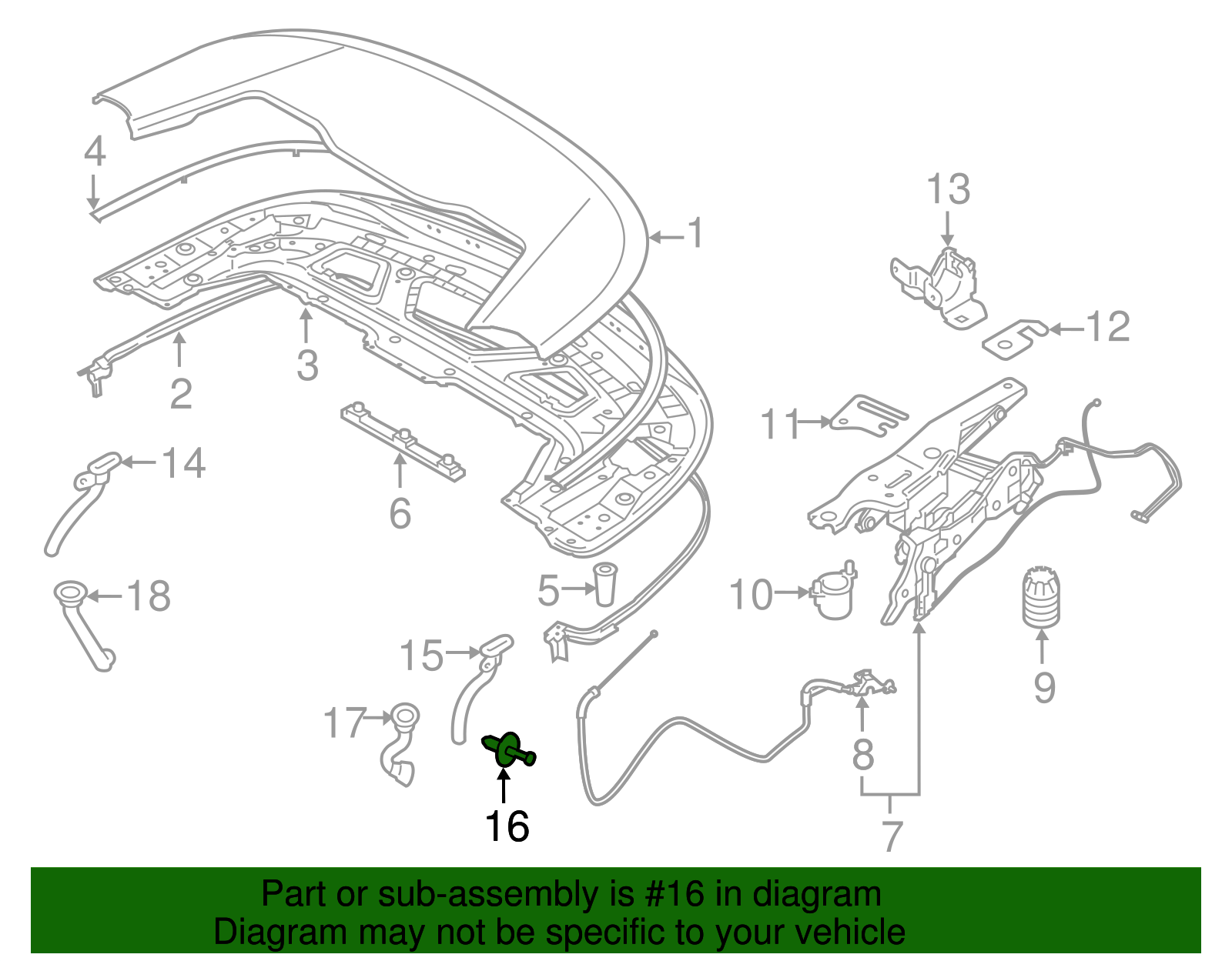 Drain Tube Rivet - BMW (7147346587)