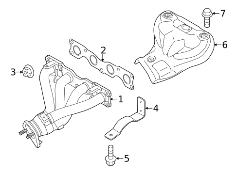 Exhaust Manifold for 2013 Hyundai Elantra Coupe #1