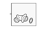 9A712113202 - Cooling System: Pipe Adapter for Porsche Image