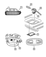 4760186AB - Electrical: Door Lamp, Right for Mopar Image