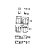 6XS681T3AB - Interior Trim: Third Row Headrest for Mopar Image
