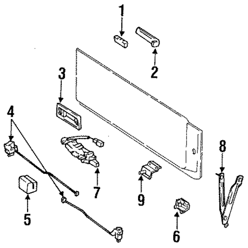 Liftgate for 1991 Toyota Land Cruiser #1