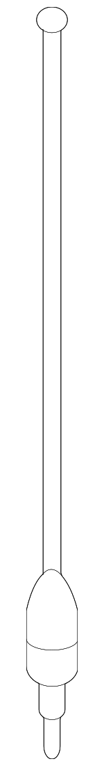 ZZEA66934B - Electrical: Antenna Mast for Mazda: B2300, B2500, B3000, B4000, Tribute Image