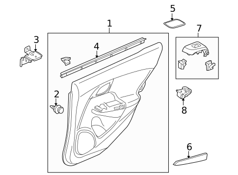 Front Door for 2012 Honda Insight #3