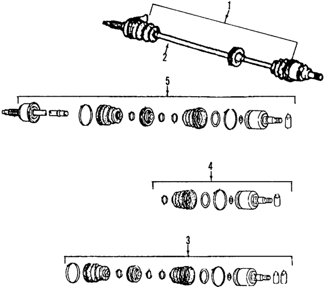 495012G311 - : Axle Assembly for Kia Image