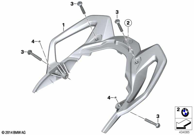 46547717014 - : Handle Rear for BMW-Motorrad Image
