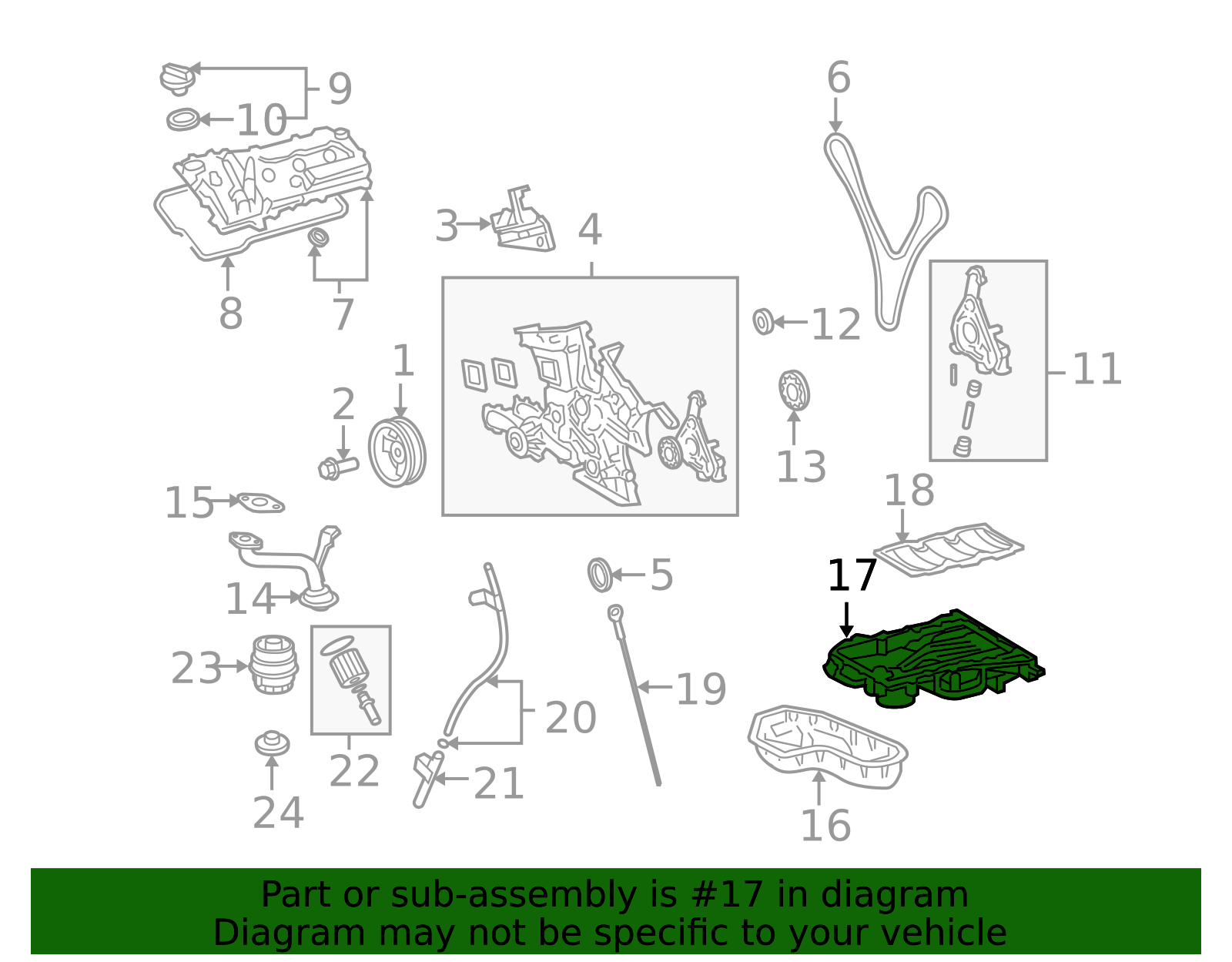 2007-2015 Lexus RX350 Oil Pan 12101-0P040 | OEM Parts Online