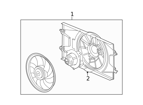 Cooling Fan, Clutch & Motor for 2007 Saturn Ion #0