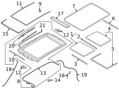 Roof for 2019 Porsche Cayenne #0