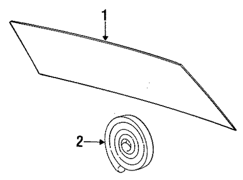 Back Glass for 1987 Volvo 760 #0