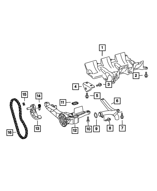 « 68028691AB –  : Chaîne De Distribution Guide pour Mopar Image »